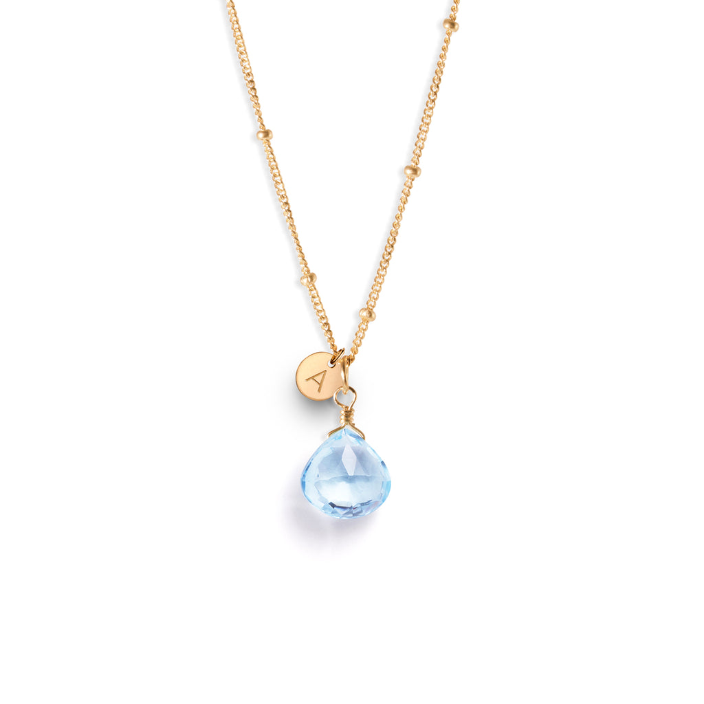 November Topaz Birthstone Pendant Necklace