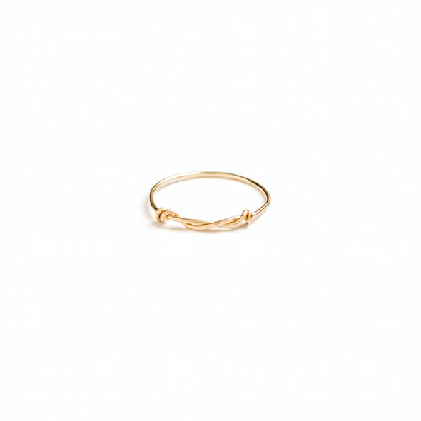 A super-fine hammered ring brings delicate texture and style.