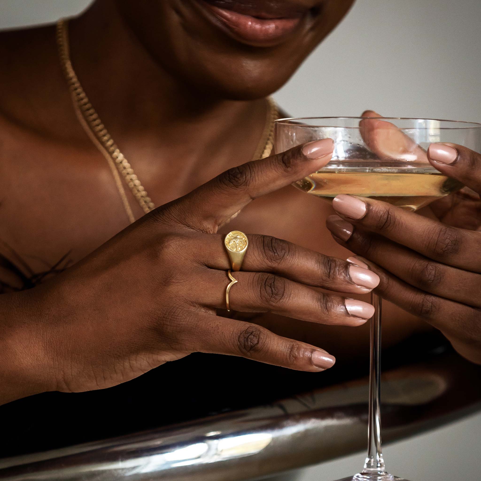 Wishbone Gold Ring Wanderlust Life