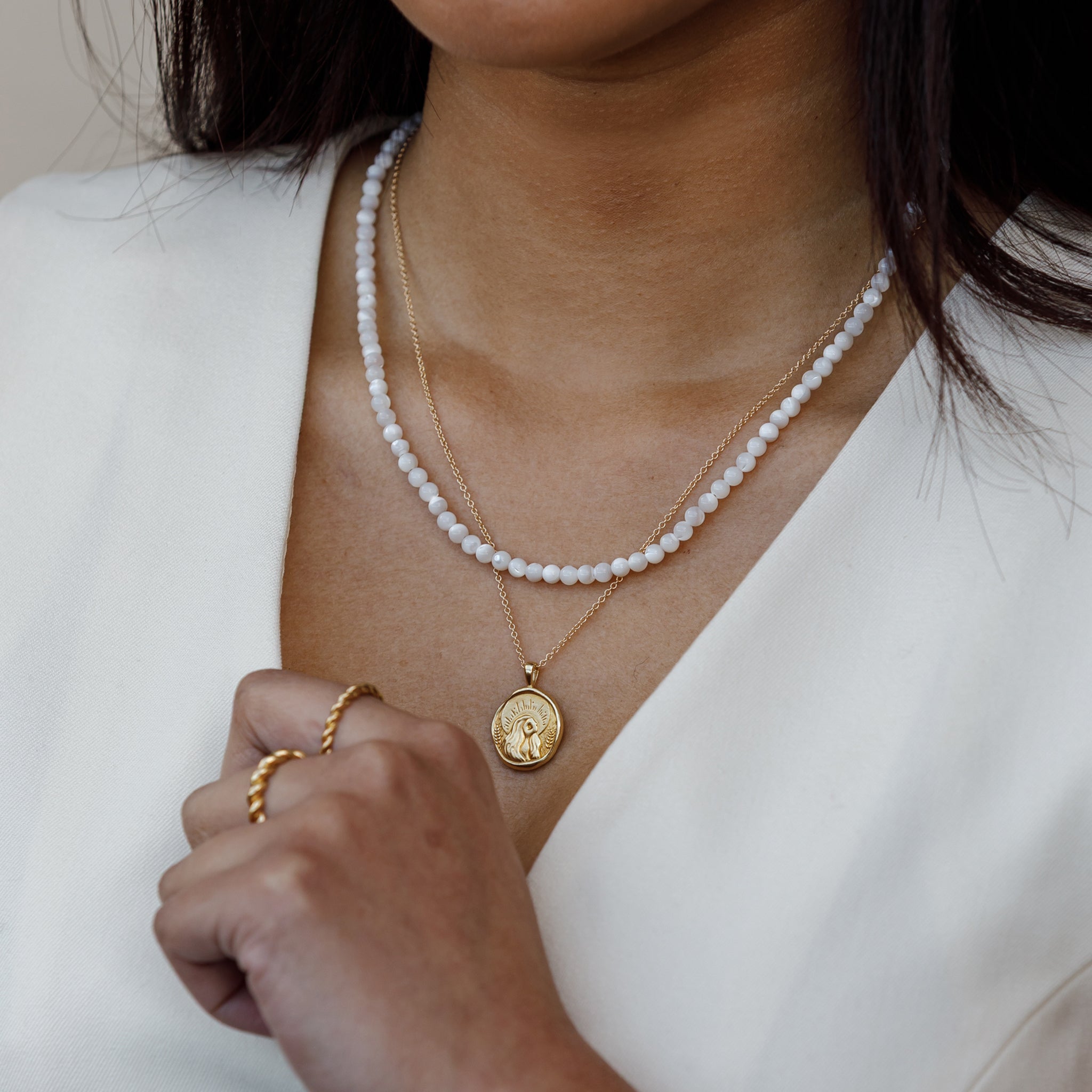 Engravable Virgo Zodiac Coin Pendant Necklace Wanderlust Life