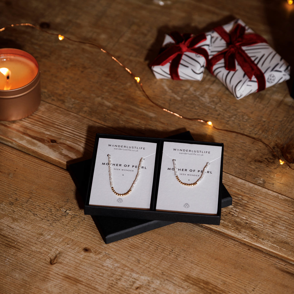 Oceanus Mother of Pearl Beaded Bracelet