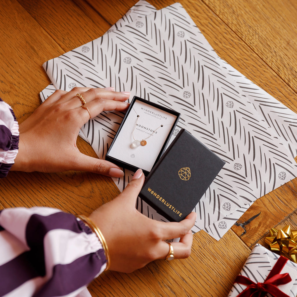 Rainbow Moonstone Fine Cord Necklace