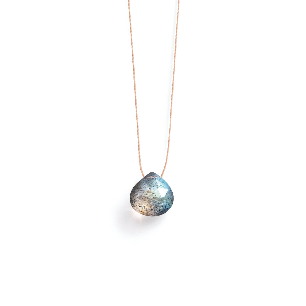 Iridescent Labradorite Fine Cord Necklace Wanderlust Life