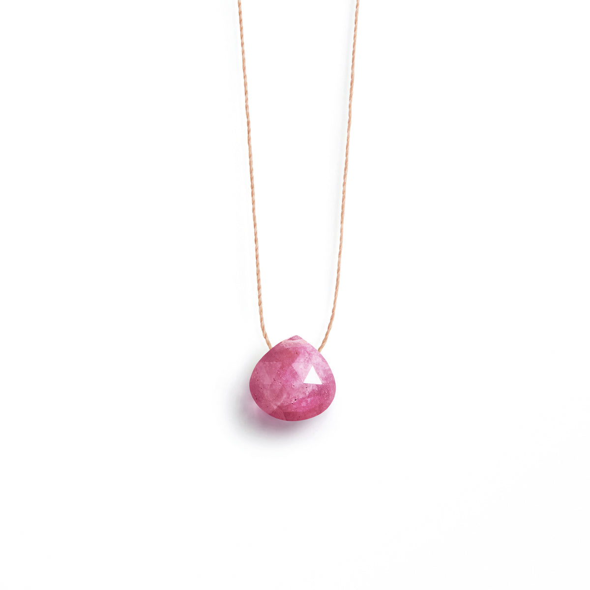 September Sapphire Fine Cord Birthstone Necklace