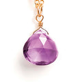 Purple Amethyst Pendant Necklace