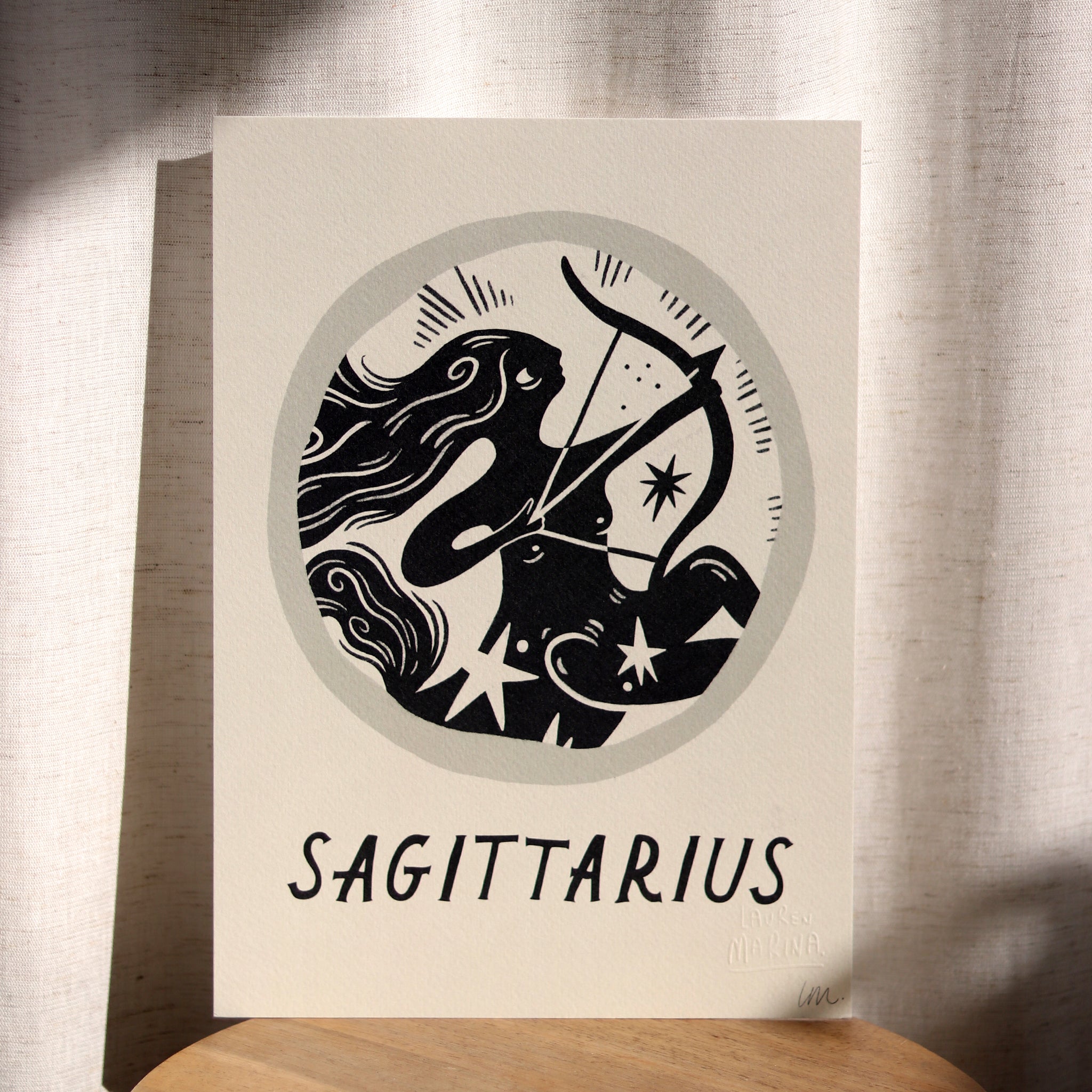 Sagittarius 1.5 サジタリウス　Willie's Sagittarius Zodiac Print | Wanderlust Life