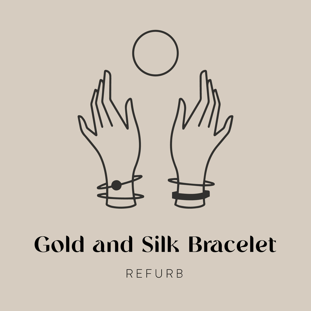 Gold and Silk Bracelet Refurb