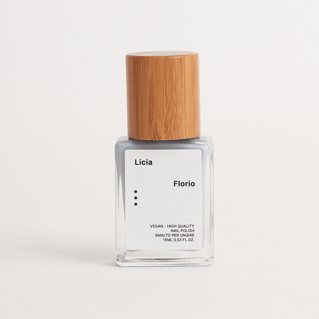 Pair your favourite Wanderlust Life jewellery with a clean, simple manicure created with sustainable, non toxic ingredients. Shop the Licia Florio 'Sucre' soft nail polish shade at Wanderlust Life jewellery, UK stockist of Licia Florio vegan nail polishes.