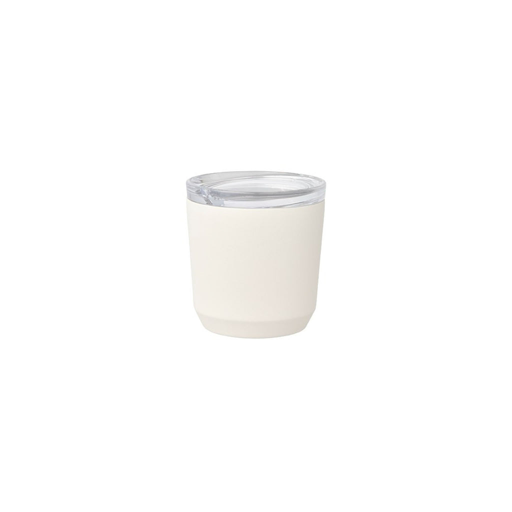 Keep your coffee hot for an hour and cold drinks cool for 2. A handy white cup to have your coffee on the go. Shop the full Kinto Coffee-ware collection at Wanderlust Life.